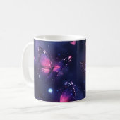 幻想的な夜の蝶の庭 コーヒーマグカップ (正面左)
