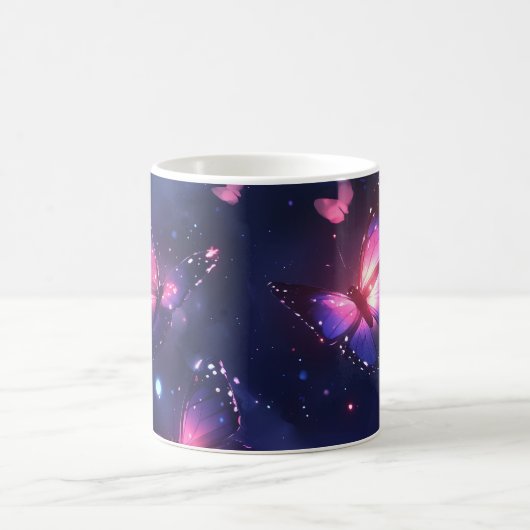 幻想的な夜の蝶の庭 コーヒーマグカップ (中央)