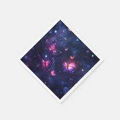 幻想的な夜の蝶の庭 スタンダードカクテルナプキン (角)