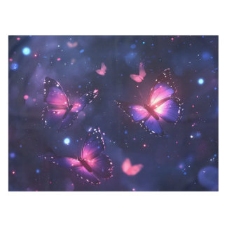 幻想的な夜の蝶の庭 テーブルクロス