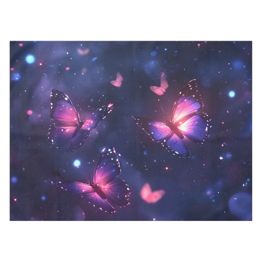 幻想的な夜の蝶の庭 テーブルクロス (正面(横))