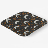 幻想的な夜空 三日月 ハロウィン ペーパープレート (傾斜あり)