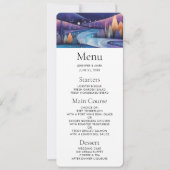 幻想的な夜 - 川、木、山 招待状 (正面)