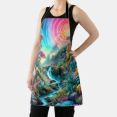 幻想的な夢サイケデリックの風景 エプロン (インサイチュ)