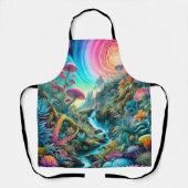 幻想的な夢サイケデリックの風景 エプロン (正面)