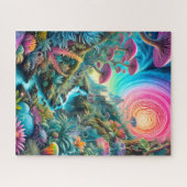 幻想的な夢サイケデリックの風景 ジグソーパズル (横)