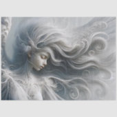 幻想的な天使の肖像デコパージュ 薄葉紙 (正面)