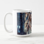 幻想的な天使の芸術 セラミック コーヒーマグカップ | ファンタジー A (左)