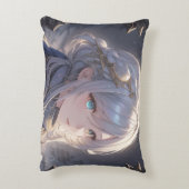 幻想的な女の子アクセント枕 アクセントクッション (裏面(縦))