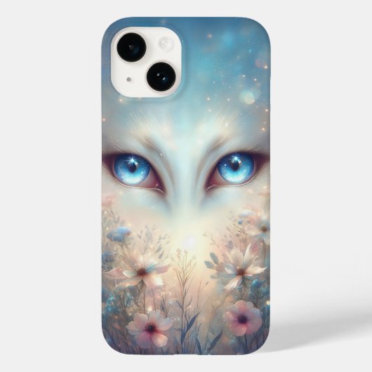 幻想的な宇宙鹿の目アート - 幻想的 Case-Mate iPhoneケース (裏面)