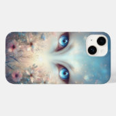 幻想的な宇宙鹿の目アート - 幻想的 Case-Mate iPhoneケース (裏面 (横))