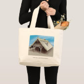 幻想的な寺院 ラージトートバッグ (正面(商品))