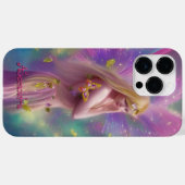 幻想的な少女 紫 ピンク 金色 蝶 3 Case-Mate iPhoneケース (裏面 (横))