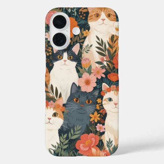 幻想的な庭の猫たち Case-Mate iPhoneケース (裏面)