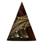 幻想的な建築をイメージした輝く抽象的なフラクタルアート パーティーハット (左)