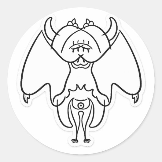 幻想的な影のカゲコ ステッカー (正面)