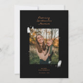 幻想的な思い出のハロウィーン写真の挨拶 シーズンカード (正面)