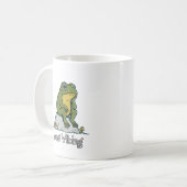 幻想的な思考のカエル コーヒーマグ コーヒーマグカップ (正面左)