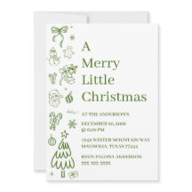 幻想的な手描き落書きグリーン