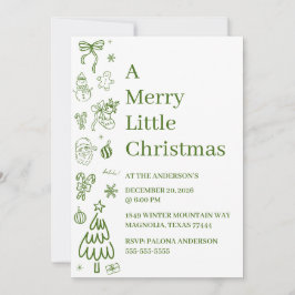 幻想的な手描き落書きグリーン