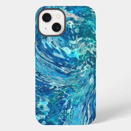 幻想的な抽象波 iPhoneケース (裏面)