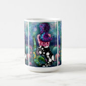 幻想的な抽象的な人魚の海洋テールシーシェル コーヒーマグカップ (中央)