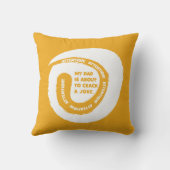 幻想的な文字私のパパが冗談を言おうとしている クッション (裏面)