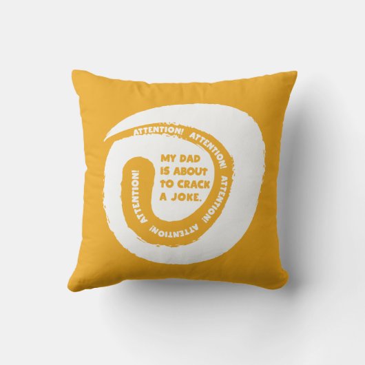 幻想的な文字私のパパが冗談を言おうとしている クッション (裏面)