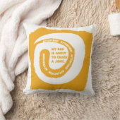 幻想的な文字私のパパが冗談を言おうとしている クッション (ブランケット)