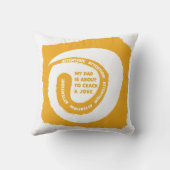 幻想的な文字私のパパが冗談を言おうとしている クッション (裏面)