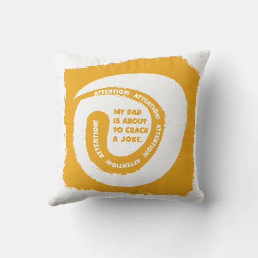 幻想的な文字私のパパが冗談を言おうとしている クッション (裏面)