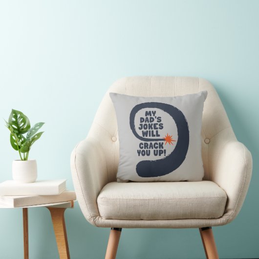 幻想的な文字私のパパのジョークはあなたを引き裂く クッション (椅子)