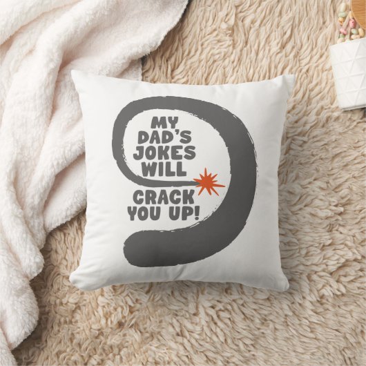 幻想的な文字私のパパのジョークはあなたを引き裂く クッション (ブランケット)