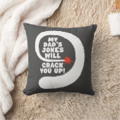 幻想的な文字私のパパのジョークはあなたを引き裂く クッション (ブランケット)