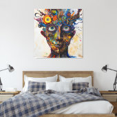 幻想的な旋風 キャンバスプリント (インサイチュ (寝室))