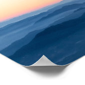 幻想的な日没の霧の層 ポスター (角)