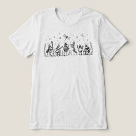 幻想的な昆虫バンド トライブレンドTシャツ
