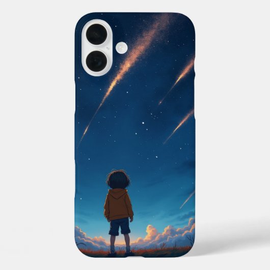 幻想的な星と夢を見る子供 Case-Mate iPhoneケース (裏面)