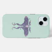 幻想的な星の輝きの紫の蛾 Case-Mate iPhoneケース (裏面 (横))