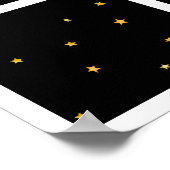 幻想的な月と星の夜の眠りのポスター ポスター (角)