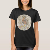 幻想的な月と花 Tシャツ (正面)