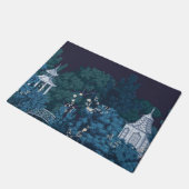 幻想的な月に照らされたガーデンズチノワズリー ドアマット (アングル)