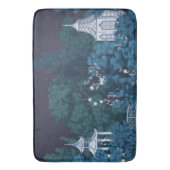 幻想的な月に照らされたガーデンズチノワズリー バスマット (正面縦)