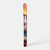 幻想的な月のデザイン iPhone 16ケース (左側面)