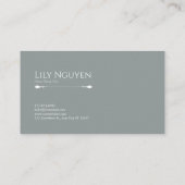 幻想的な月光の森のきらめく夜 名刺 (裏面)