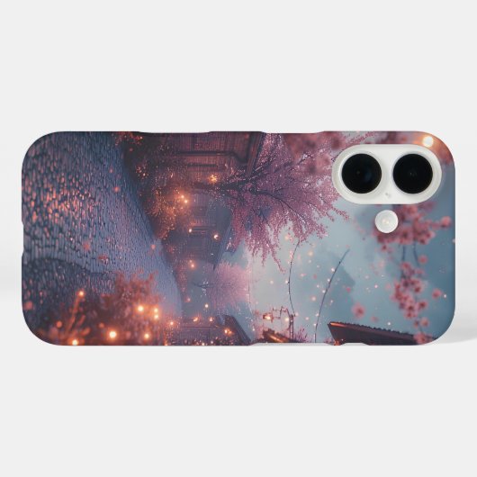 幻想的な桜並木 Case-Mate iPhoneケース (裏面 (横))