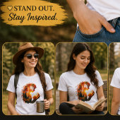 幻想的な森のイニシャルC Tシャツ | ファンタジーと自然の融合