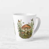 幻想的な森のカエルとキノコのマグカップ | カントリーライフ カフェラテマグ (右アングル)