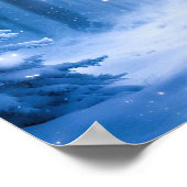 幻想的な森のトナカイのポスター ポスター (角)