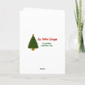 幻想的な森の七宝焼クリスマスクラシック カード (裏面)